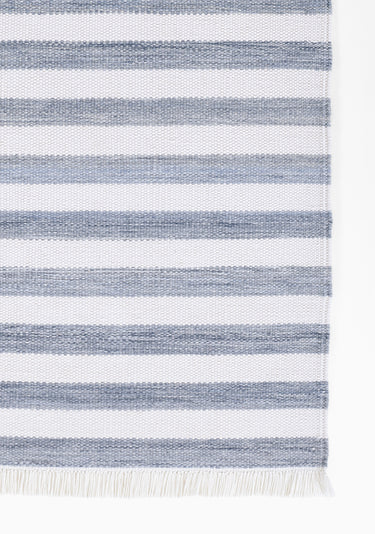 Green Stripe area rug 10' X 14' - close-up of pattern and texture