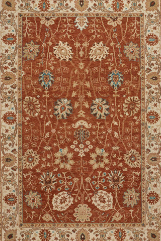 Ashia Rust Ivory Area Rug