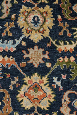Charise-Palmette Dark Denim Area Rug