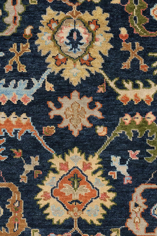 Charise-Palmette Dark Denim Area Rug