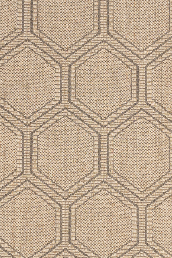 Reed Sand Black Area Rug
