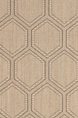 Reed Sand Black Area Rug
