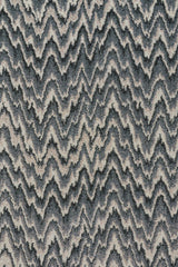 Mineral-Flamestitch Blue Slate Area Rug