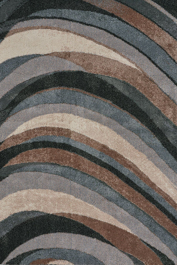Mineral-Wave Blue Slate Area Rug