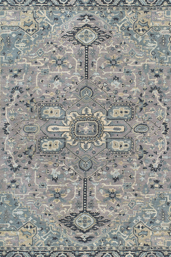 Izmir-Serapi Grey Blue Area Rug