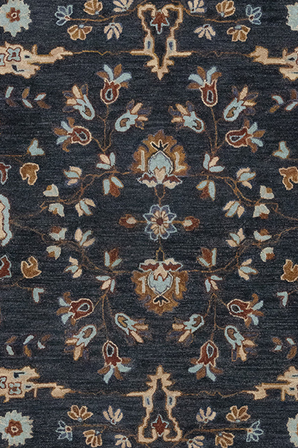 Azari-Isfahan Dark Sapphire Area Rug