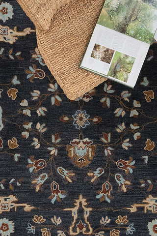 Azari-Isfahan Dark Sapphire Area Rug
