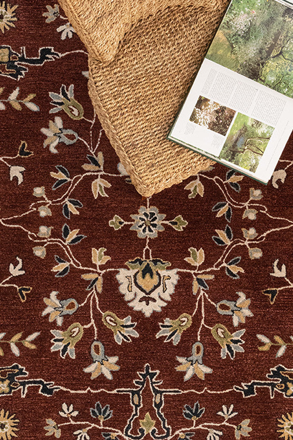 Azari-Isfahan Copper Area Rug