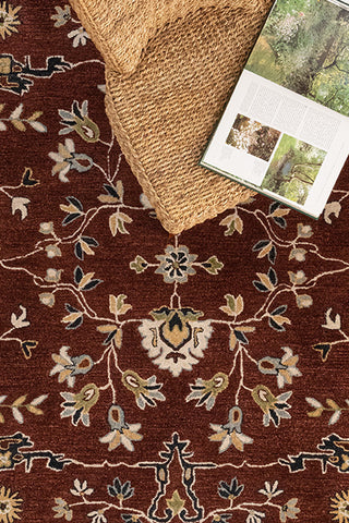 Azari-Isfahan Copper Area Rug