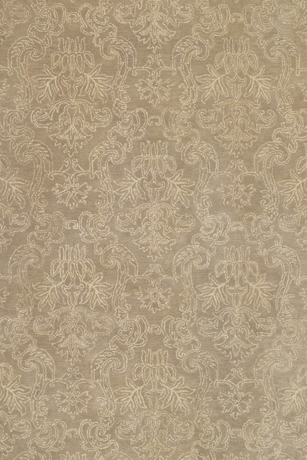 Gotham Damask Twine Area Rug