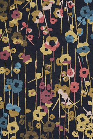 Stems Navy Area Rug