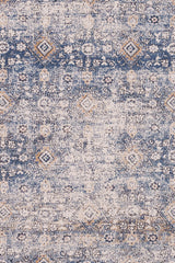 Avery-Bahktiar Navy Linen Area Rug