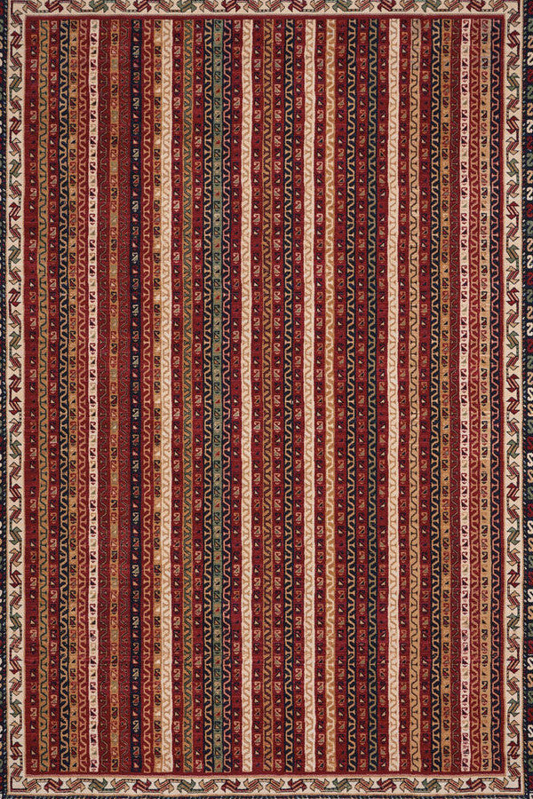 Tribute-Bazaar Deep Red Area Rug