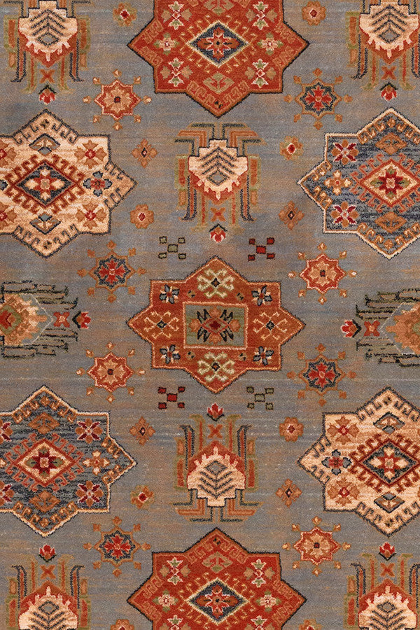 Lineage-Medallion Steel Blue Area Rug