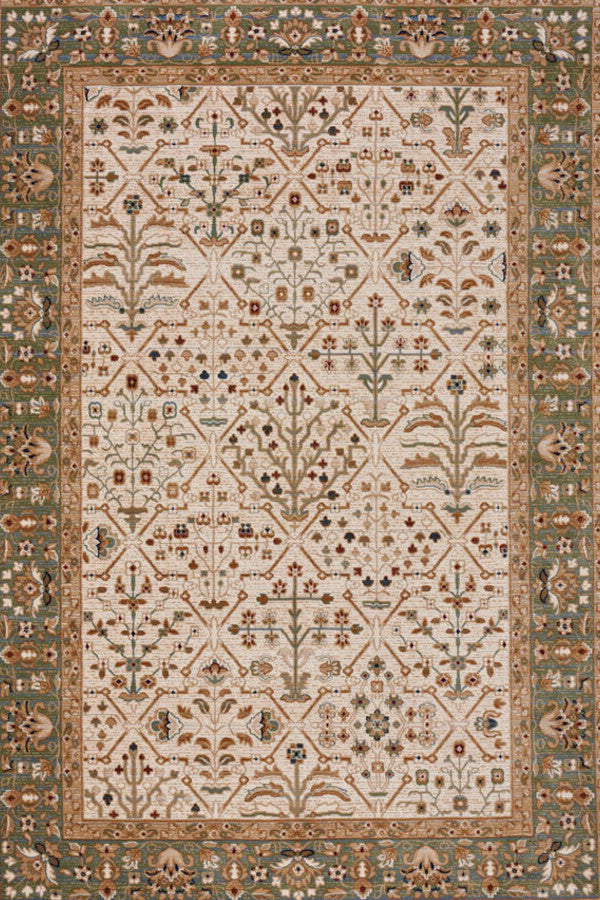 Jules-Sarouk Ivory Multi Area Rug