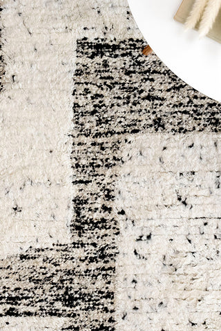 Aria Black White Area Rug