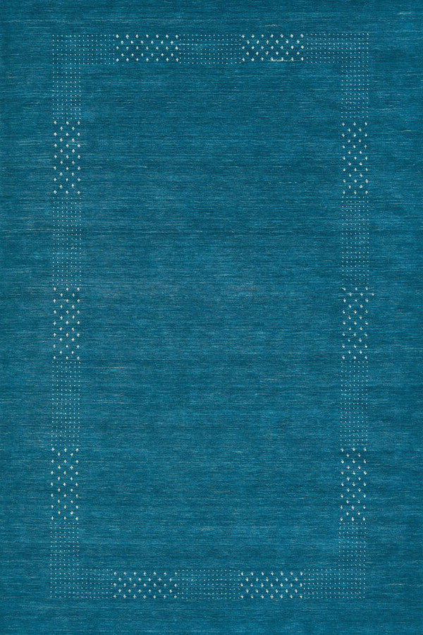 Simply Gabbeh Turquoise Area Rug