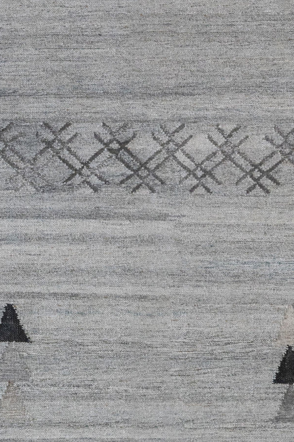Vintage Moroc Black Gray Area Rug
