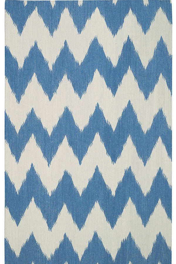 Wild Chev Grecian Blue Area Rug