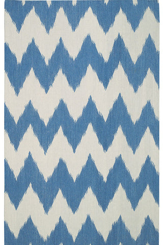 Wild Chev Grecian Blue Area Rug