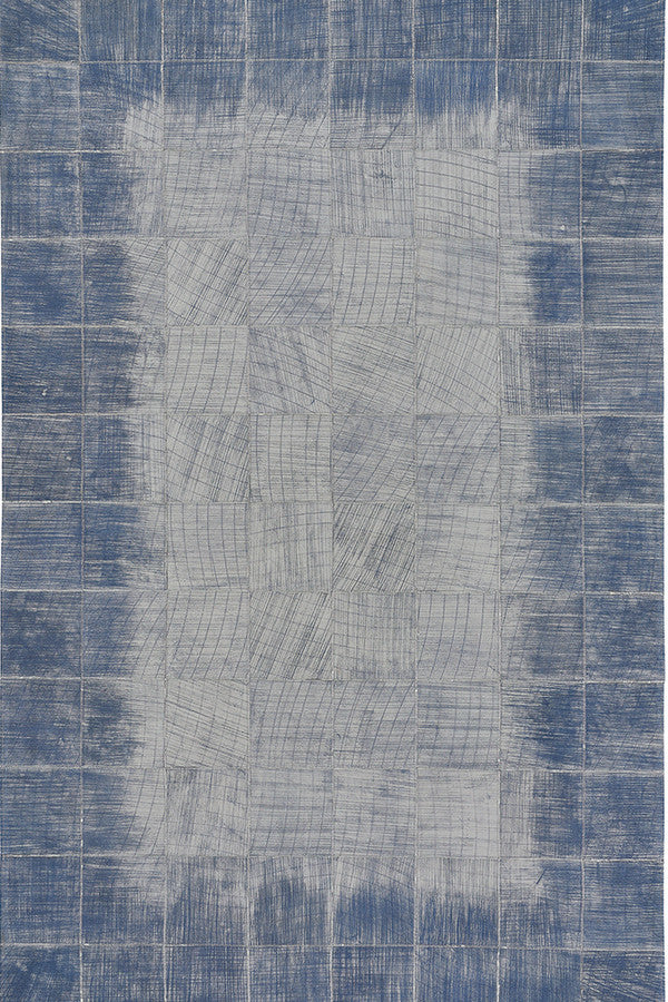 Laramie-Brushed Blocks Sky Area Rug