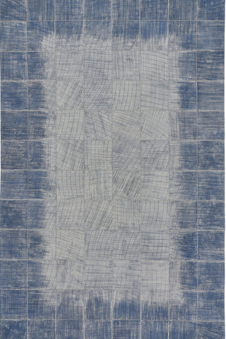 Laramie-Brushed Blocks Sky Area Rug