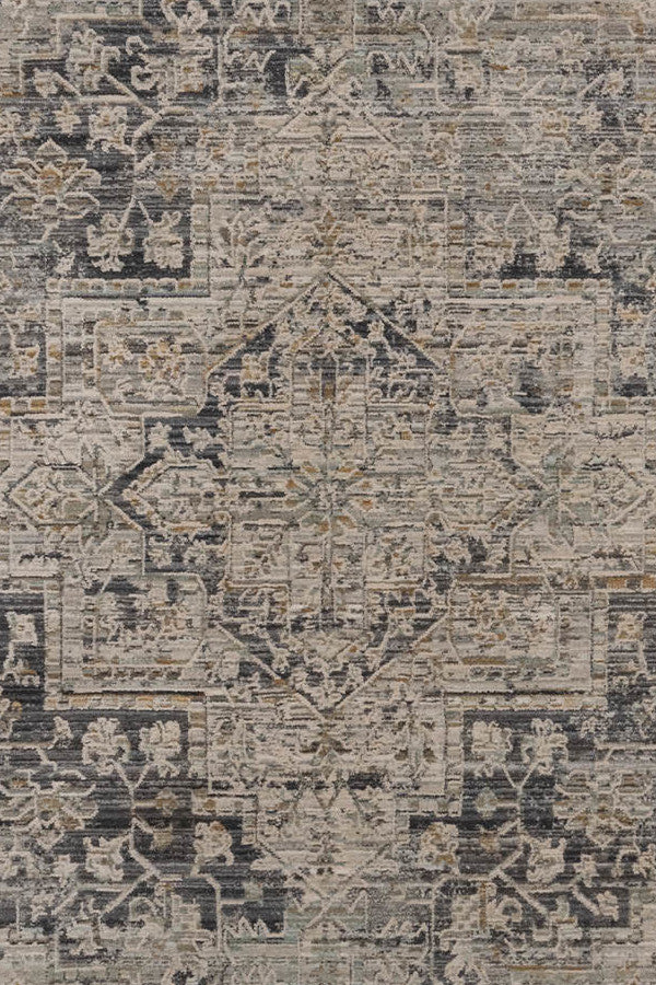 Zenith-Heriz Smoke Area Rug