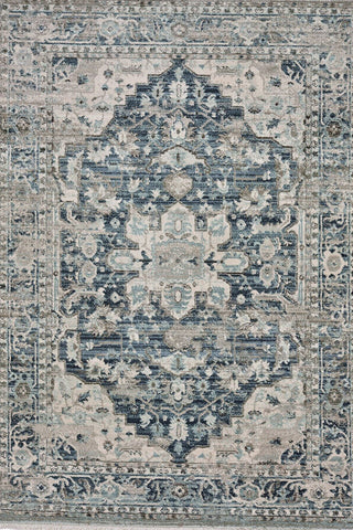 Alden-Medallion Slate Blue Area Rug