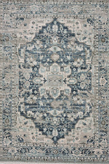 Alden-Medallion Slate Blue Area Rug