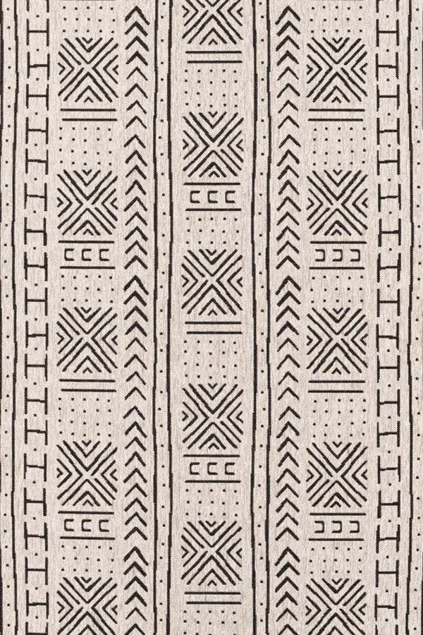Finesse-Mali Cloth Noir Area Rug