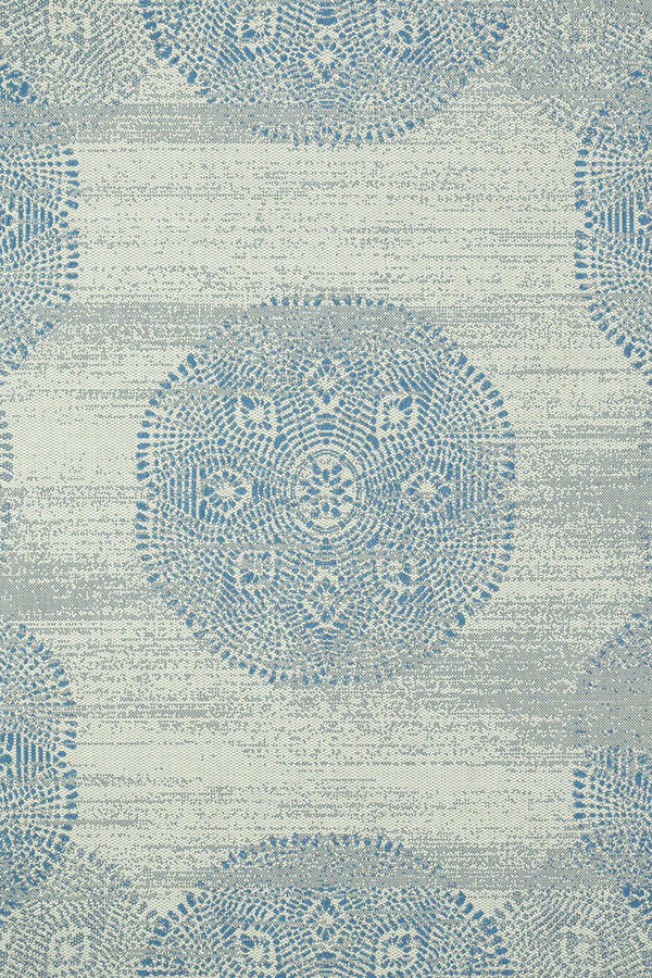 Finesse-Mandala Capri Blue Area Rug