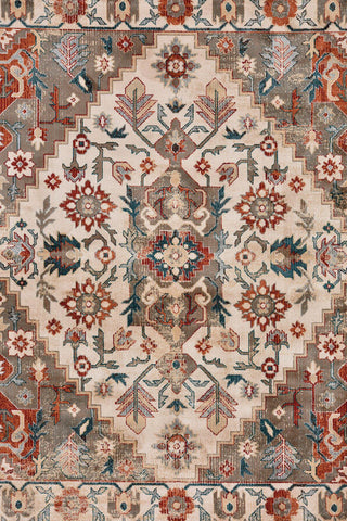 Taraji-Kazak Ivory Multi Area Rug