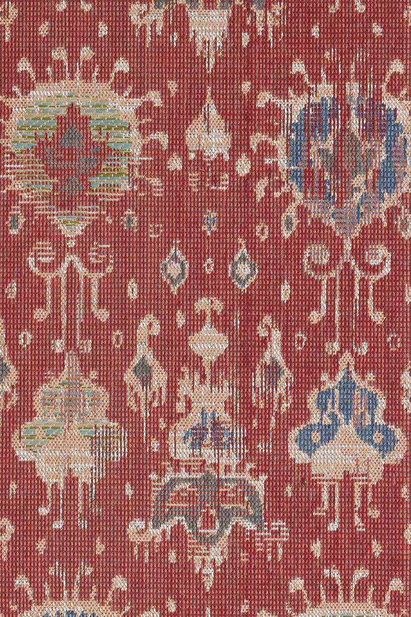 Captiva-Ikat Red Area Rug
