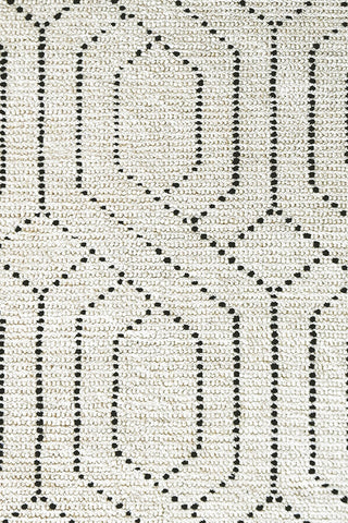 Geometrics Ivory Black Area Rug