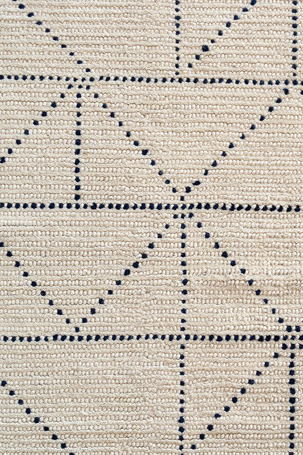Geometrics Ivory Navy Area Rug