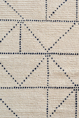 Geometrics Ivory Navy Area Rug