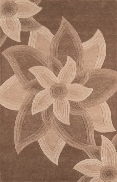 Momeni Delhi DL-40 Mocha Hand - Tufted Area Rug, 5' X 8'