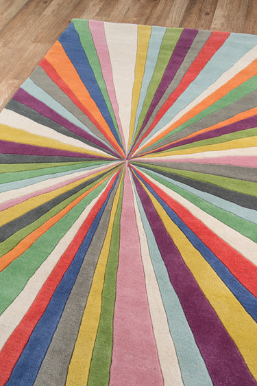 Multi area rug 2'3" X 8 - close-up of pattern and texture