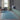 Blue area rug 2'3" X 8 - styled in a dining room