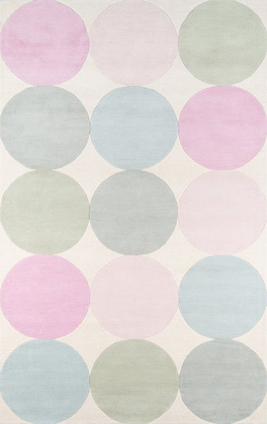 Delmar Pastel Area Rug - DEL-1 Hand - Tufted, 3'6" X 5'6"