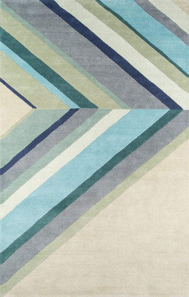 Delmar DEL-5 Ultralight Blue Runner Rug by Novogratz - 2'3" X 8' Runner