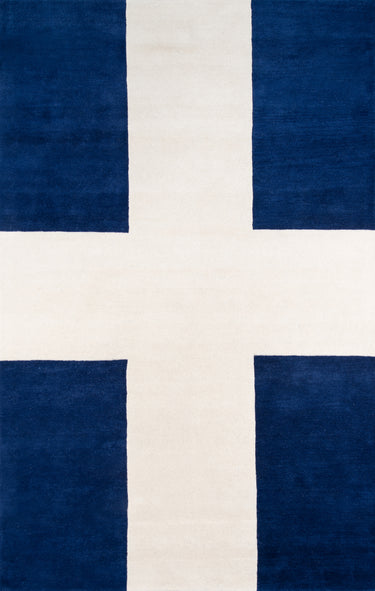 Delmar Navy Area Rug - DEL-7 Hand - Tufted, 5' X 8'