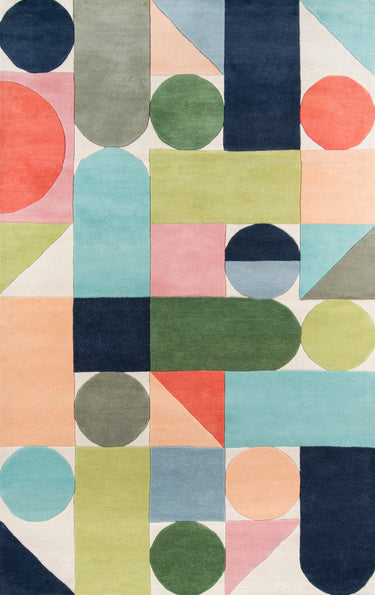 Wright Multi Hand - Tufted Area Rug, Delmar DEL-8 3'6" X 5'6"