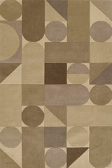 Delmar Wright (DEL-8) Wool Hand-Tufted Runner Rug – 100% Wool Indoor Area Rug