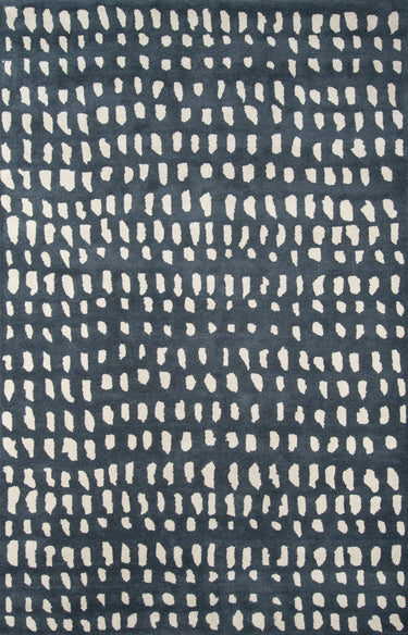 Delmar Blue Area Rug - DEL11 Hand - Tufted, 3'6" X 5'6"