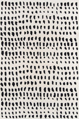 Delmar Boho Dots (DEL-11) Wool Hand-Tufted Runner Rug – 100% Wool Indoor Area Rug
