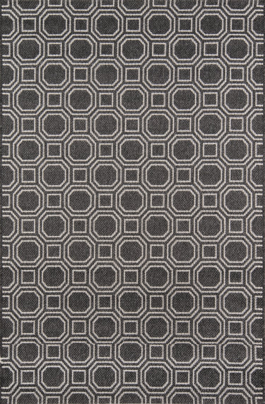 Camden Charcoal Machine - Made Area Rug, Downeast DOW-1 9'10" X 13'2"