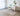 Natural Geometric area rug 2' X 6' - styled in a dining room