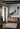 Black Contemporary area rug 1'10" X 2 - full product view on white background