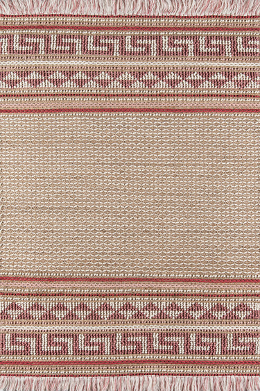 Momeni Esme 30% Wool 60% Jute 10% Cotton Pink Area Rug, 5' X 7'